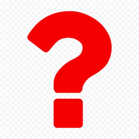 Red Simple Question Symbol Icon PNG | Citypng