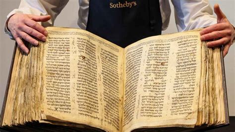 La biblia hebraica más completa y antigua a subasta en Sotheby s a