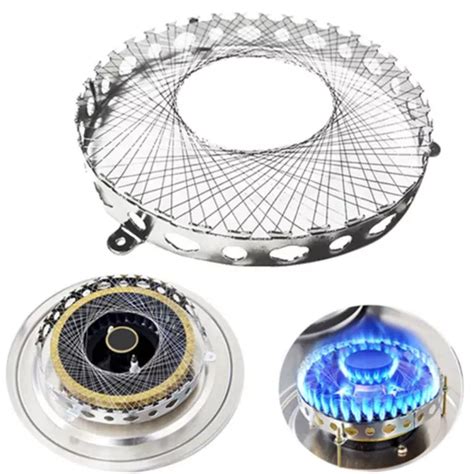 Windproof Round Mesh Gas Stove Cover Enhance Firepower And Reduce Heat