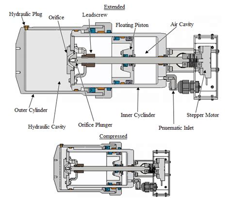 sectional view   oleo strut  scientific diagram