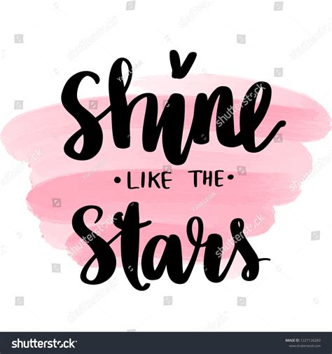 Shine Like Stars Vector Hand Drawn Stock Vector Royalty Free