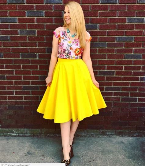 Yellow Skirt Outfits- 27 Ideas on How to Wear a Yellow Skirt