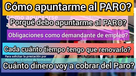 C Mo Apuntarse Al Paro Cu Nto Dinero Voy A Cobrar De Paro Y Durante