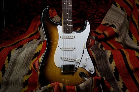 1956 Fender Stratocaster Sunburst > Guitars Electric Solid Body | Rumble Seat Music