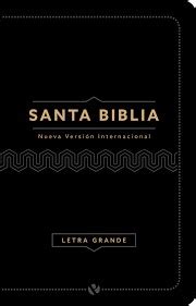 Biblia NVI Letra Grande Cuero Italiano Negro Nueva Versión