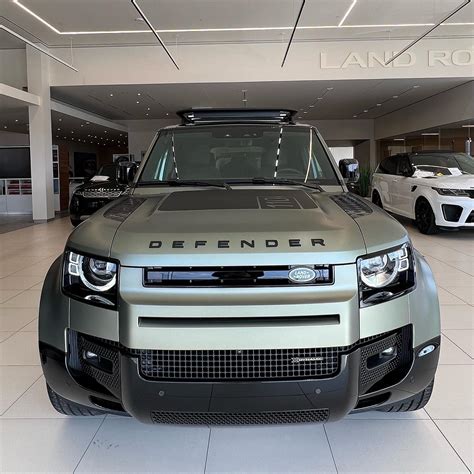 Land Rover Defender X In Satin Pangea Green