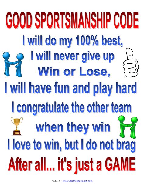 Good Sportsmanship Code