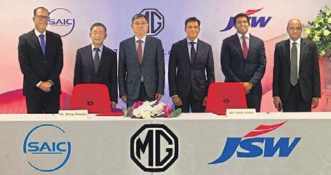 Jsw Gets In Jv With Saic Motor