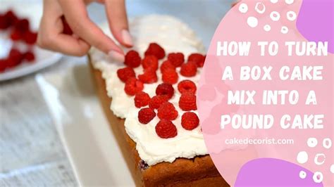 How To Turn A Box Cake Mix Into A Pound Cake YouTube