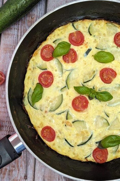 Zucchini Omelett Rezept Mit Tomaten Und Basilikum