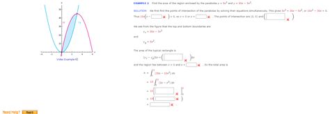 Solved EXAMPLE 2 Find The Area Of The Region Enclosed By The Chegg