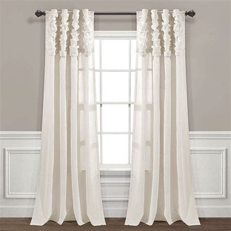 Simply Chic Ruched Waterfall Curtain Panel Antique Farmhouse