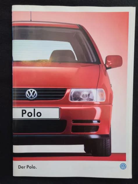 VW POLO 6N Prospekt Brochure Opuscolo Folleto Folheto Broszura Broschyr