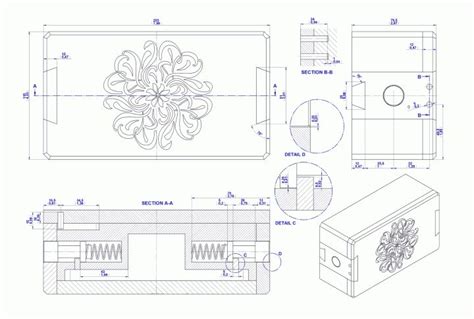 Wooden Puzzle Box Assembly Drawing Wooden Puzzle Box Wooden