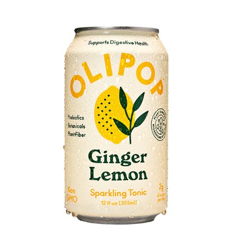 OLIPOP Ginger Lemon Sparkling Tonic 12 Fl Oz Delivery Or Pickup Near