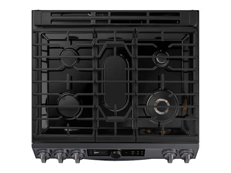 60 Cu Ft Smart Slide In Gas Range With Smart Dial And Air Fry In Black Stainless Steel Ranges