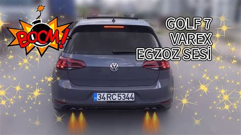 VW GOLF 7 1 4 TSİ KUMANDALI VAREX EGZOZ SESİ YouTube