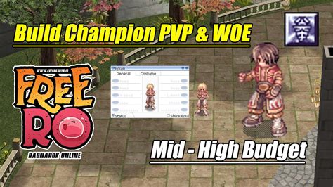 Tutorial Build Equip Pre Renewal High Champion Asura Strike Type Pvp