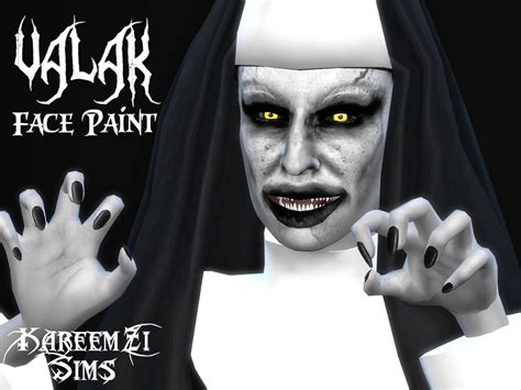 The Sims Resource The Nun Valak Costume Makeup