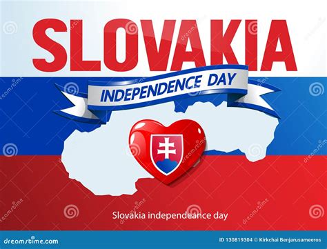 Slovakia Independeance Day Stock Vector Illustration Of Autonomy