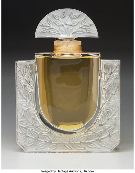 M Lalique Clear And Frosted Glass Chevrefeuille Factice Perfume Lot 60370 Heritage Auctions