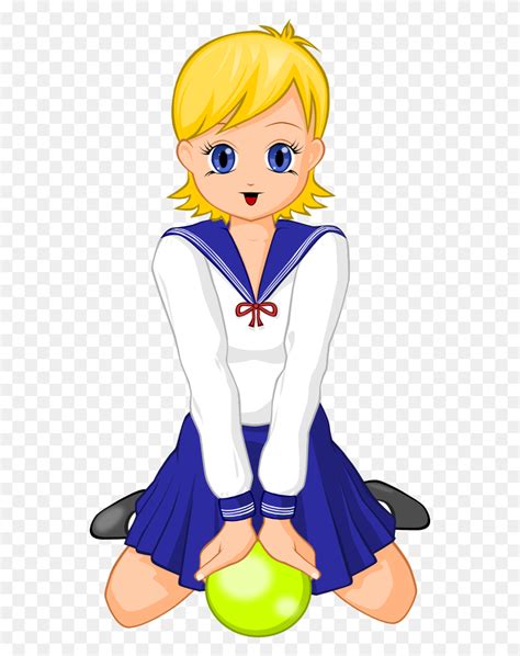 Cartoon Girl Blonde Anime Girl Vector Clipart Image Photo Png Blonde