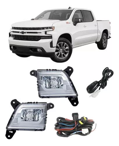 Kit De Faros Niebla Led Silverado A Tipo Original Meses Sin