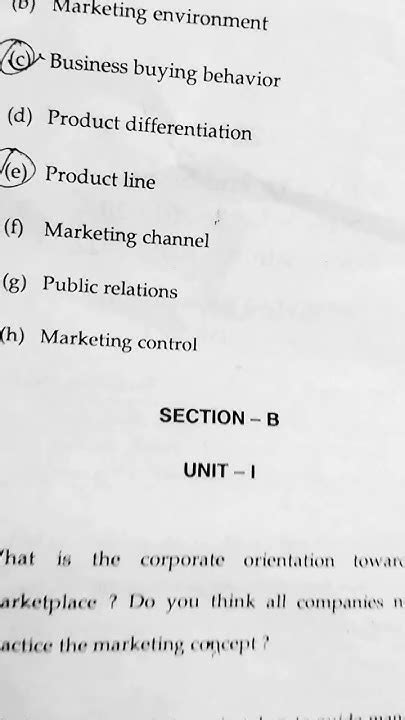 Marketing Management 2nd Semester Mba 2022 Mdu Exam Mba