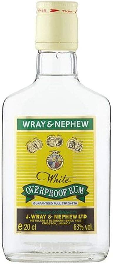 Wray Nephew Overproof White Jamaican Rum Rhum Ron 20cl 63 ABV