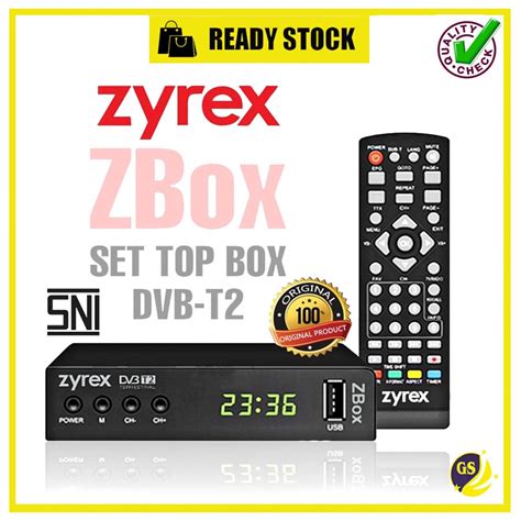 Jual STB SET TOP BOX Zyrex TV Digital Dvbt2 HDMI Dongle WIFI ZBOX 1 DVB