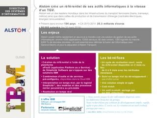 Alstom Cr E Un R F Rentiel De Ses Actifs Informatiques En Deux Mois