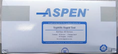 Aspen Syphilis Rapid Test Card At Rs 800 Kit Rapid Cards Rapid Test