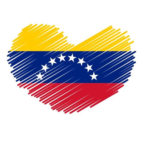 Venezuelan Flag Heart Symbol