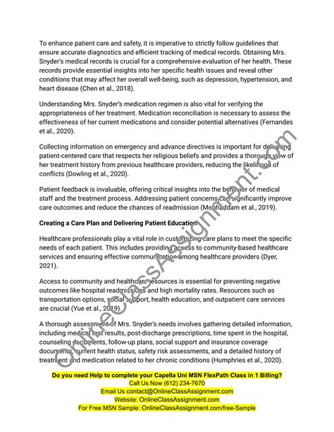 Nurs Fpx Assessment Transitional Care Plan Pdf