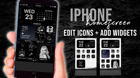 Dark Theme Aesthetic Homescreen Ios Widgets Change Icons Youtube