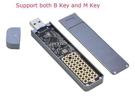 M2 Nvme And Sata Ssd To Usb Enclosure Adapter Riitop M2 To Usb 31 Type