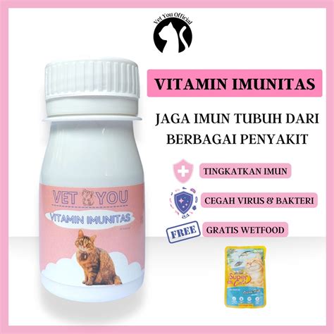 Jual Vitamin Imunitas Kucing Vitamin Pencegah Flu Kucing Penguat Imun