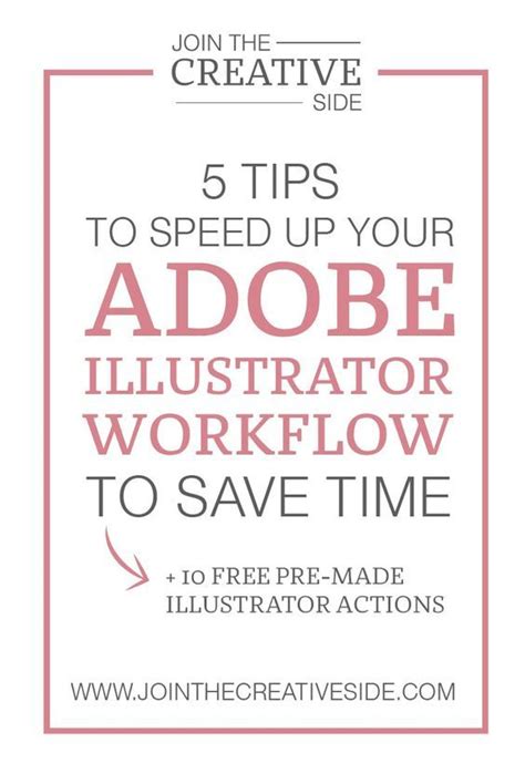 5 Tips To Speed Up Your Adobe Illustrator Workflow To Save Time Graphic Design Software