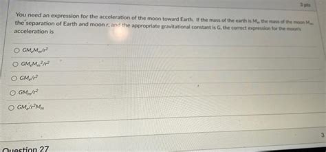 Solved You need an expression for the acceleration of the | Chegg.com