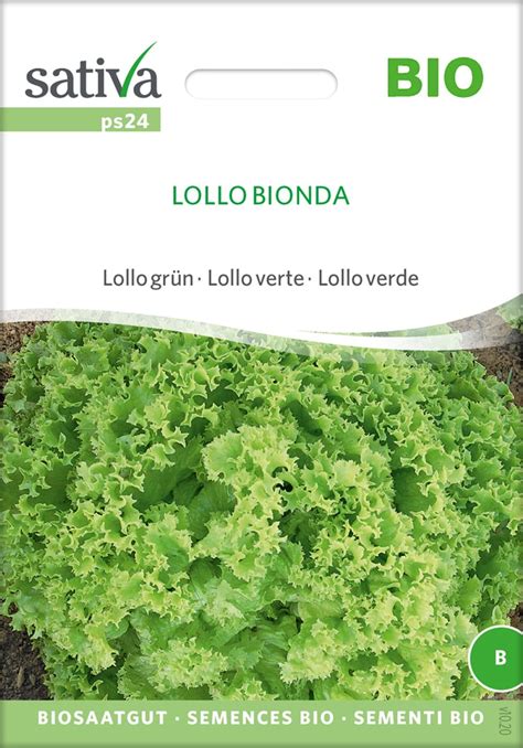 Sativa Salade Lollo Verte Bio Lollo Bionda 1 Sachet Bloomling Belgique