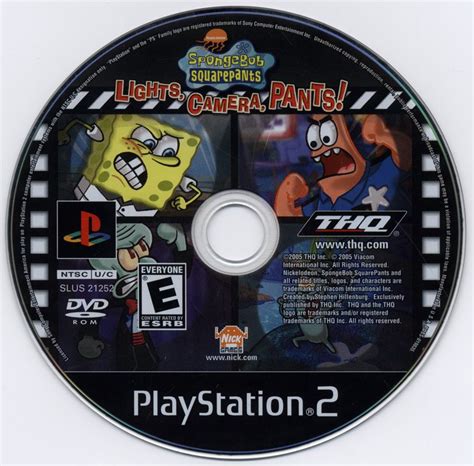 Spongebob Squarepants Lights Camera Pants 2005 Gamecube Box Cover