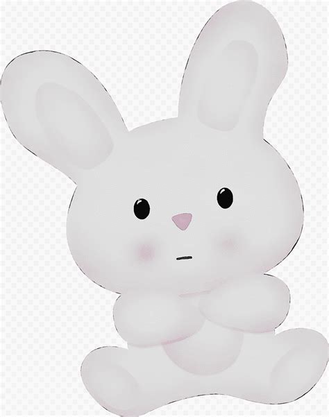 Conejito De Pascua Conejo Pascua Bigotes Figurilla Blanco Conejos