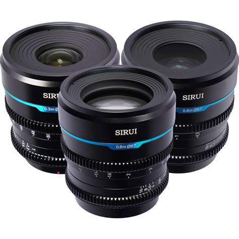 Sirui Cine Lens Nightwalker S Kit Mm T Mft Mount Black