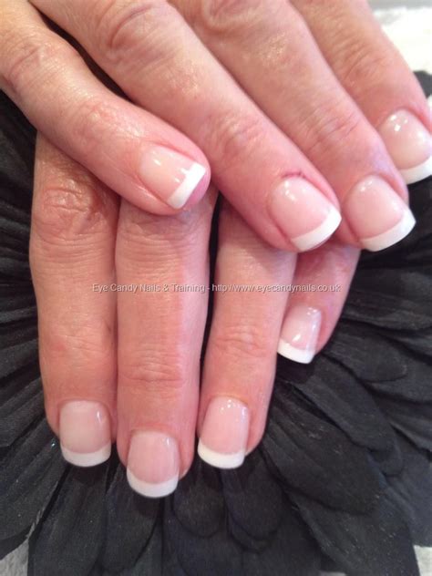 Eye Candy Nails And Training White Tips With Acrylic Overlays By Elaine