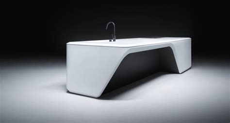 Zaha Hadid Design Unveils Corian Dominated Custom Kitchen Island ...