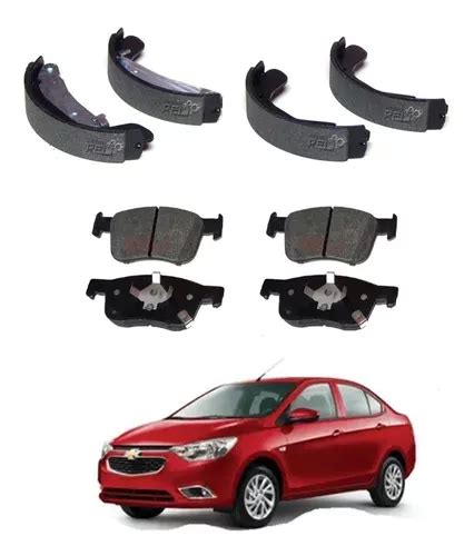 Kit Balatas Delanteras Y Traseras Chevrolet Aveo Ng Env O Gratis