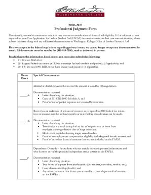 Fillable Online Fill Ioname Professional Judgmentfill Free