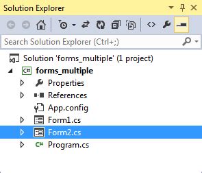 Visual C Net Creating Multiple Forms