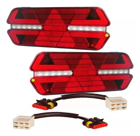 Par Lanterna Carreta Triplo X 24v Led Pradolux Soquetes