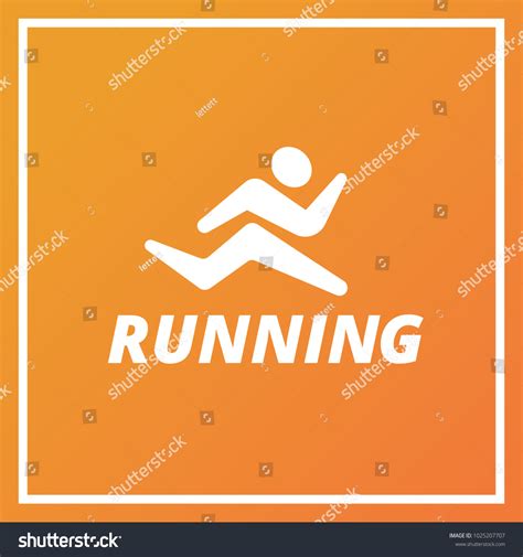 Man Running Icon Logo Design Run Stock Vector Royalty Free 1025207707